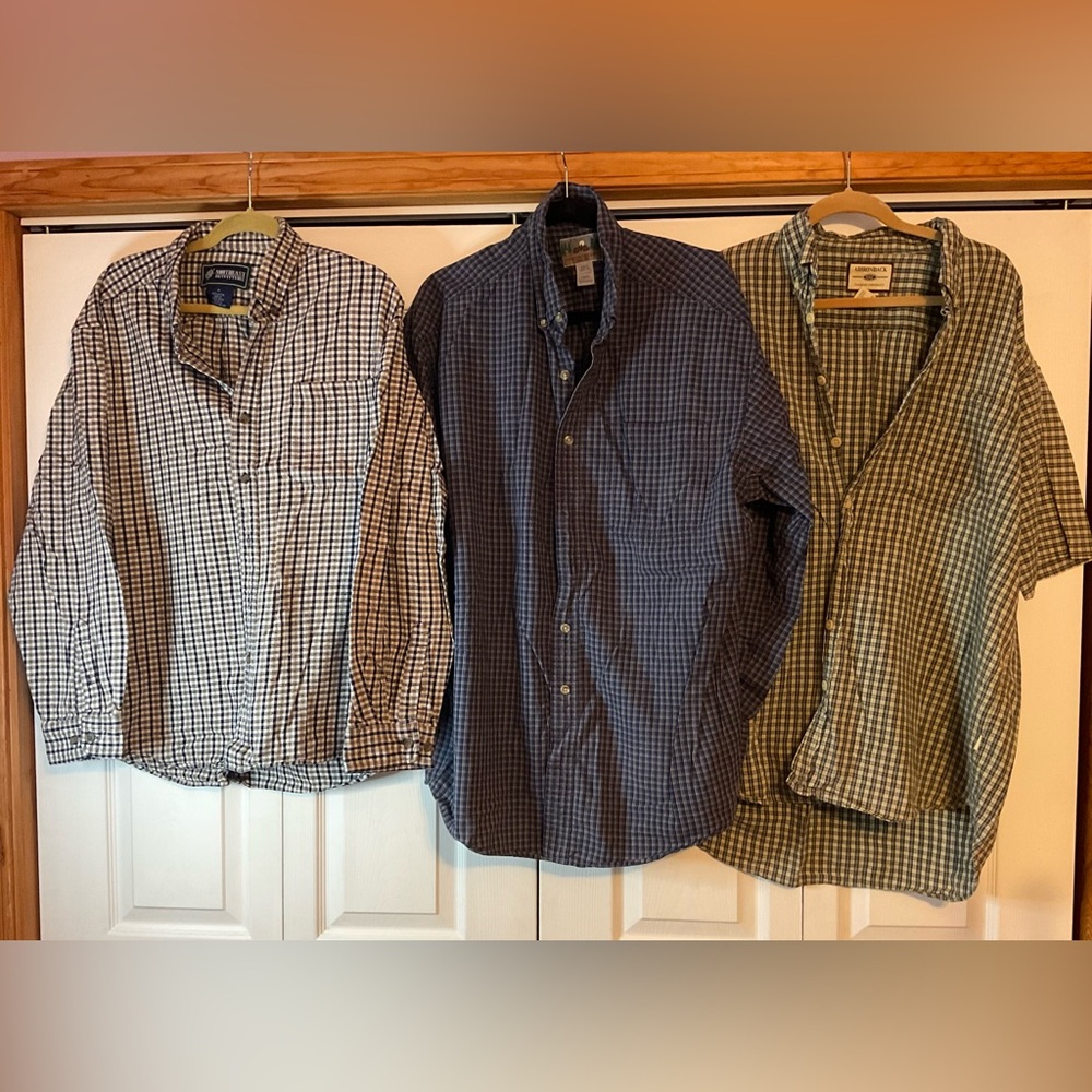 Men’s Button Down Shirts Lot Bundle‎ Size XL